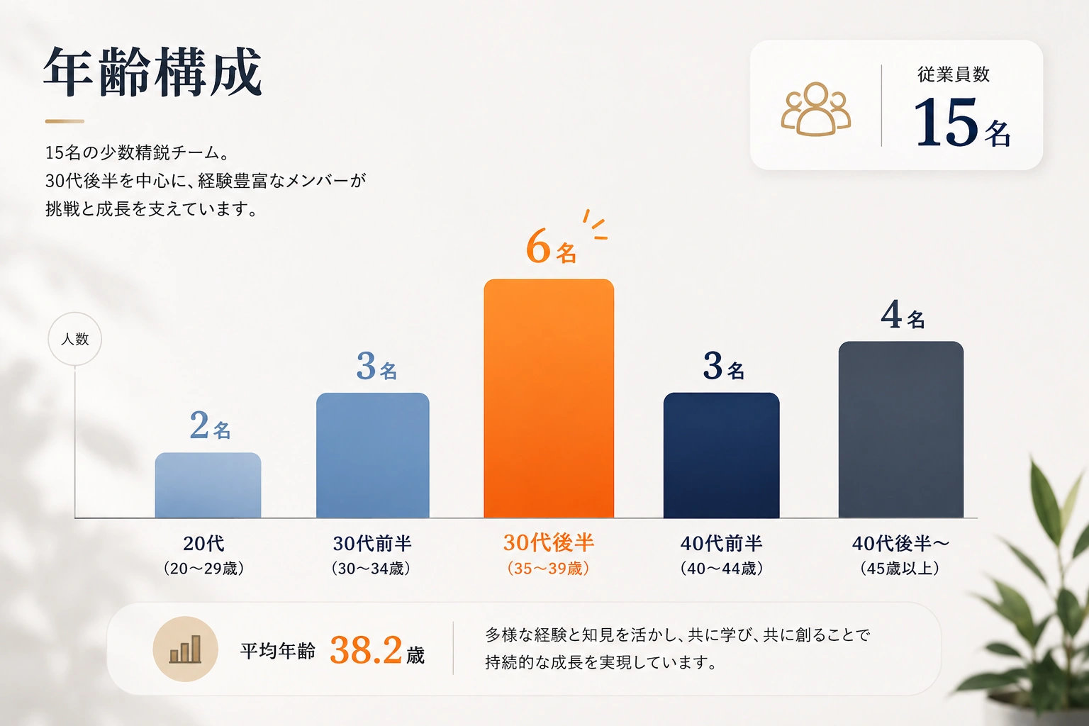年齢比率横棒グラフ