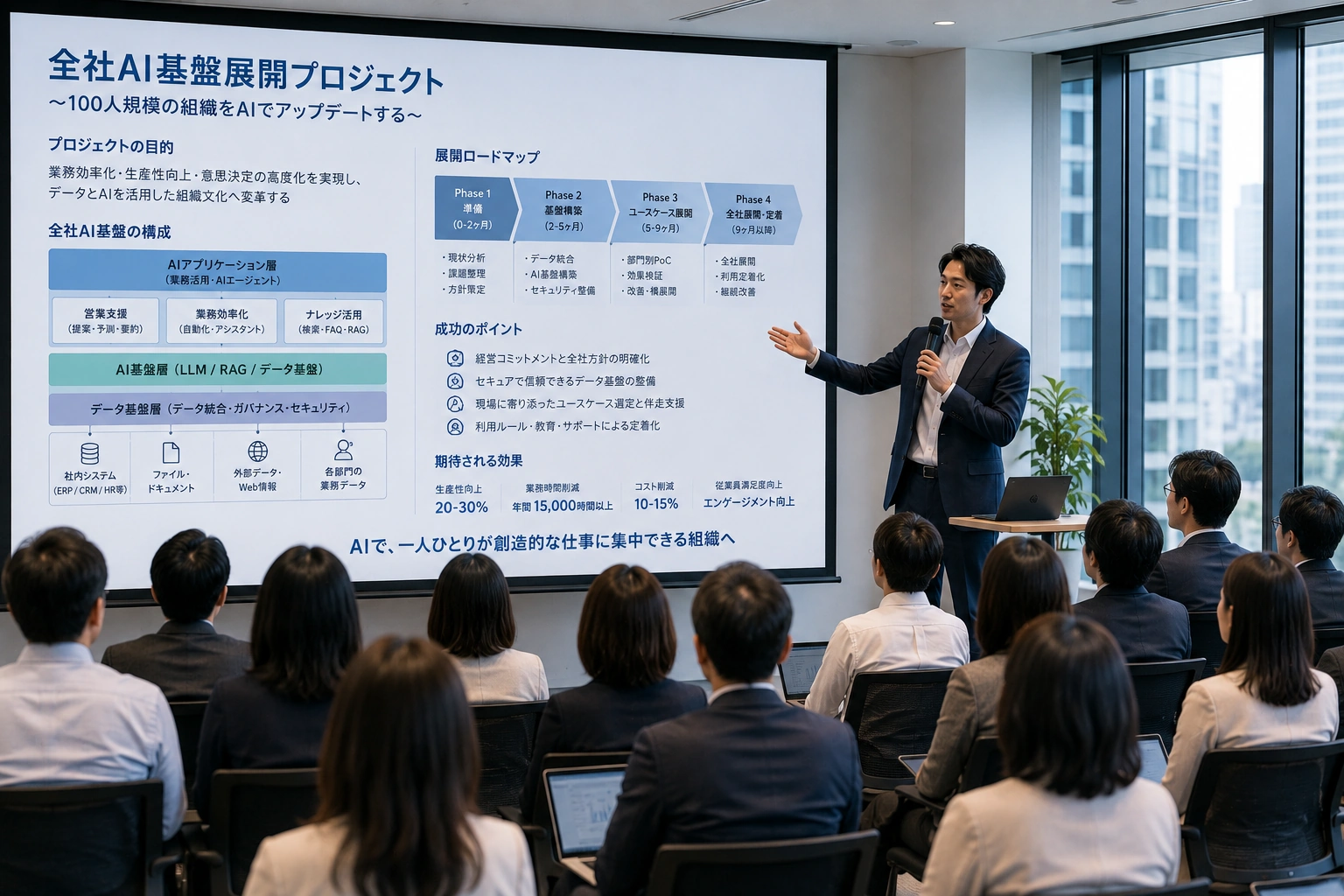 100人規模 全社AI基盤展開プレゼン