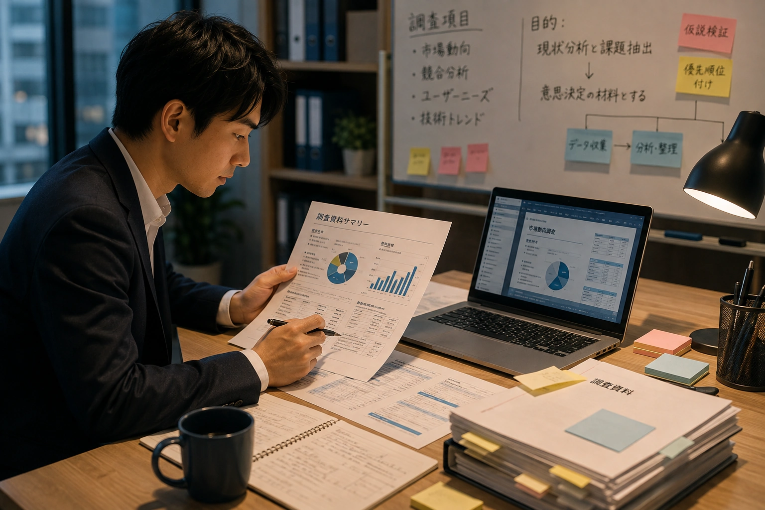 調査・資料作成の現場