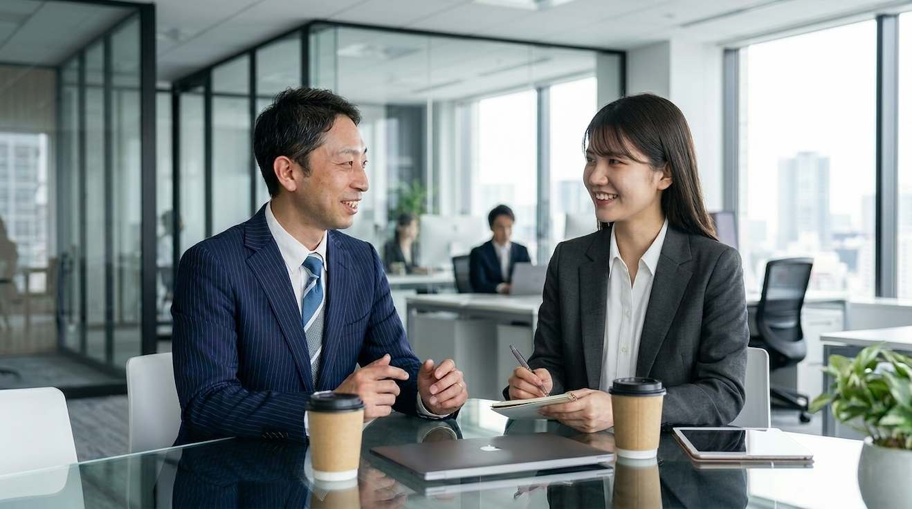 インタビュー中のYさん