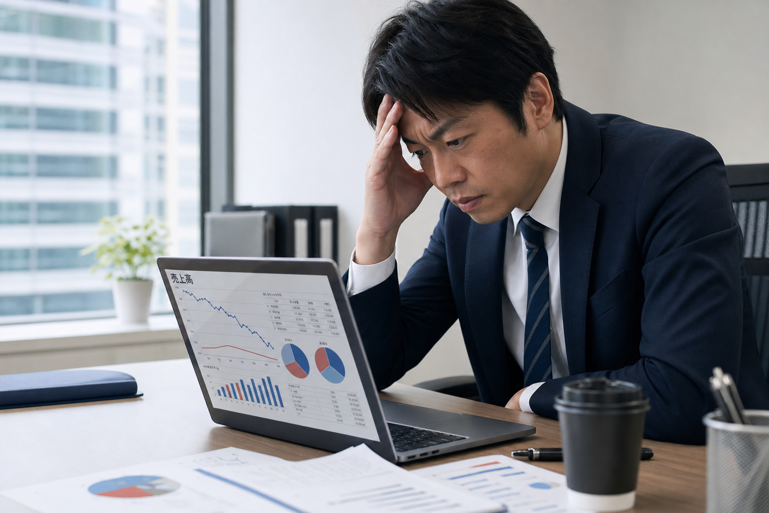 売上低下の原因が分からない