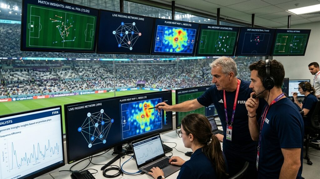 ワールドカップでAIと機械学習を活用し選手のプレーパターンや戦術を分析するシステム