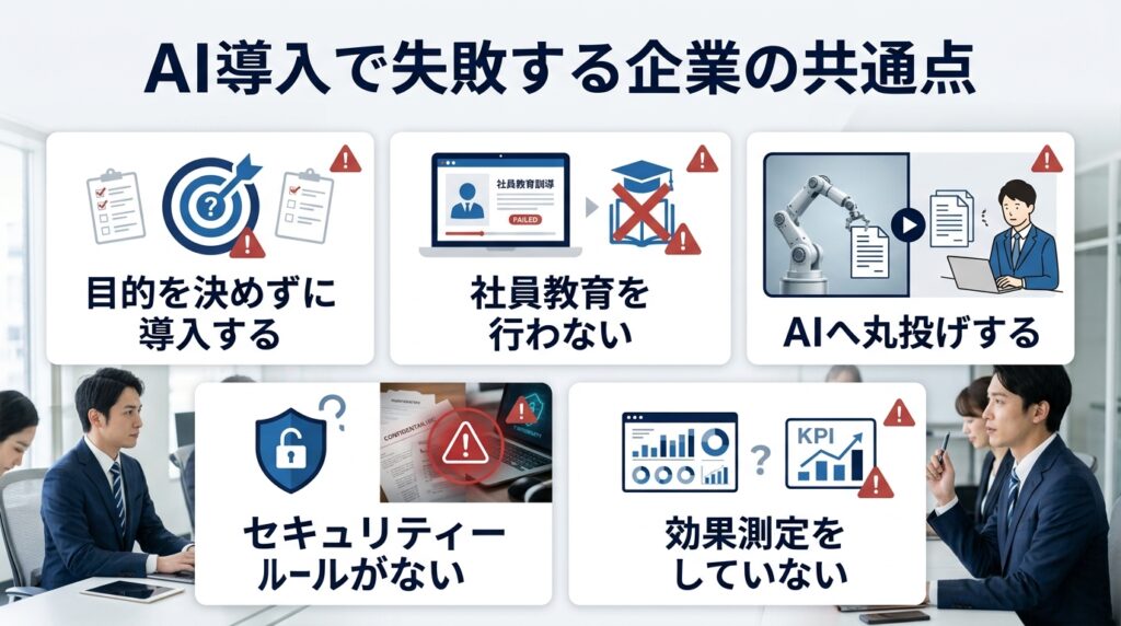 バックオフィスへのAI導入で失敗する企業の共通点