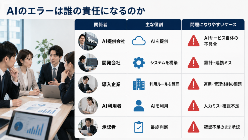 AIのエラーは誰の責任になるのか