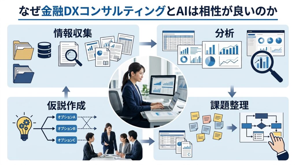 金融DXコンサルティングとAIの相性が良い理由