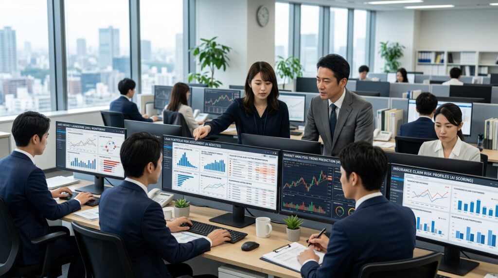 金融業界でAIが活用される理由を解説するイメージ