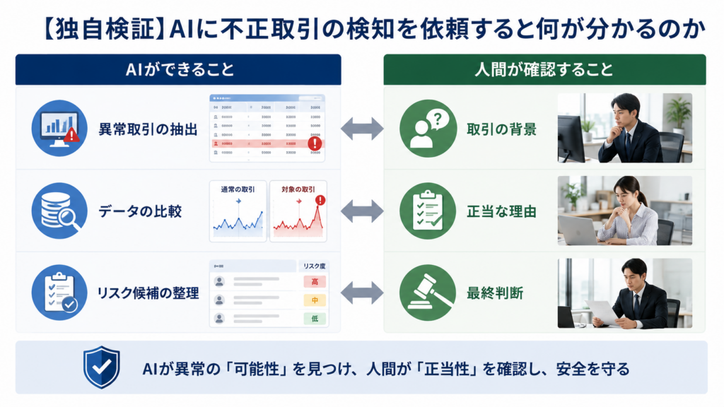 AIに取引データを分析させて不正取引を検知する独自検証