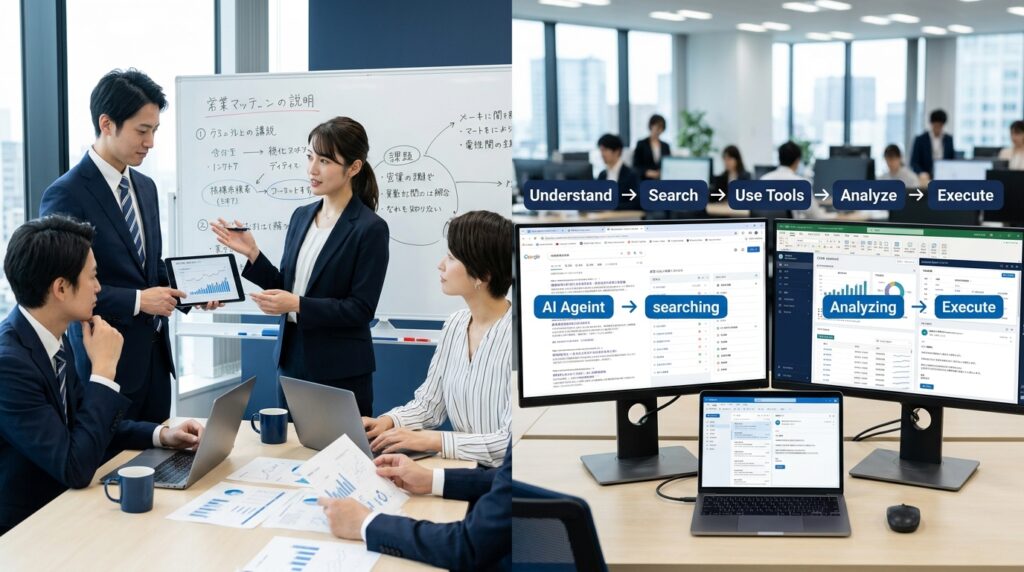 2030年にAIが人類の知能を超える可能性を示すイメージ