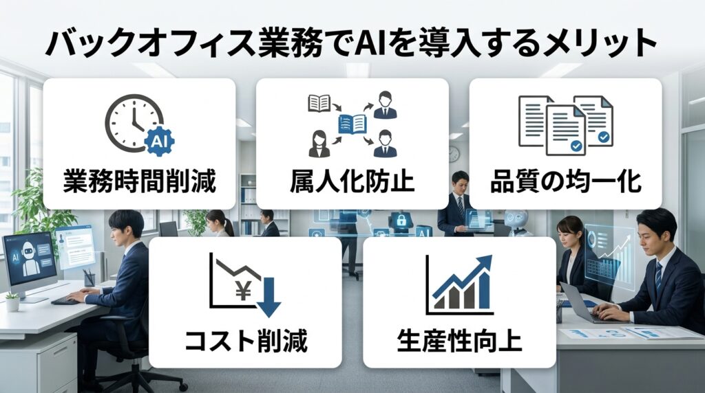 バックオフィス業務にAIを導入するメリット
