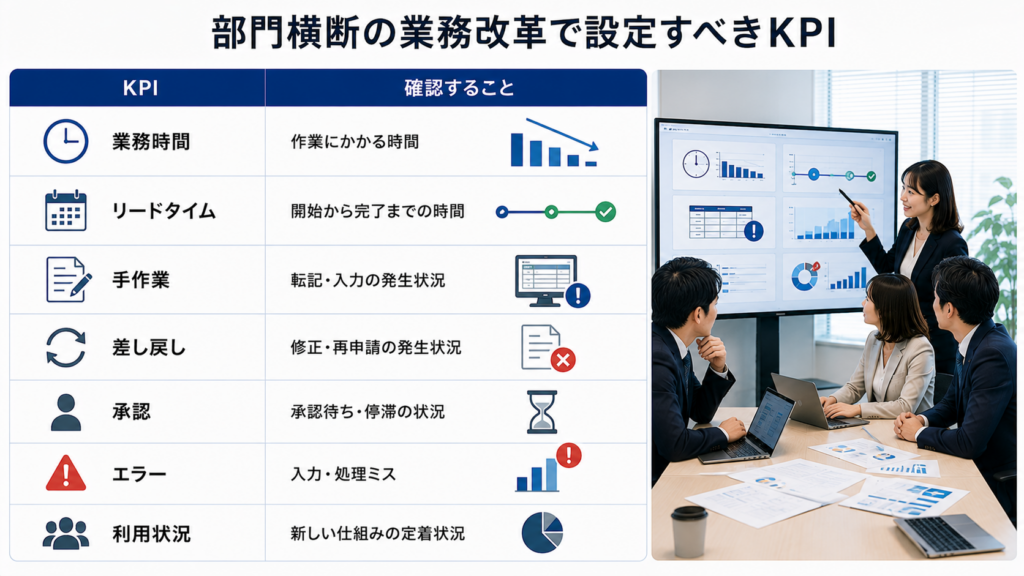 部門横断の業務改革で設定すべきKPI
