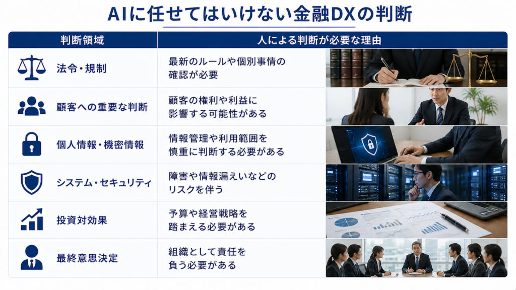 AIだけに任せてはいけない金融DXの重要な判断