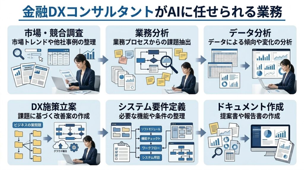 AIに任せられる金融DXコンサルティング業務